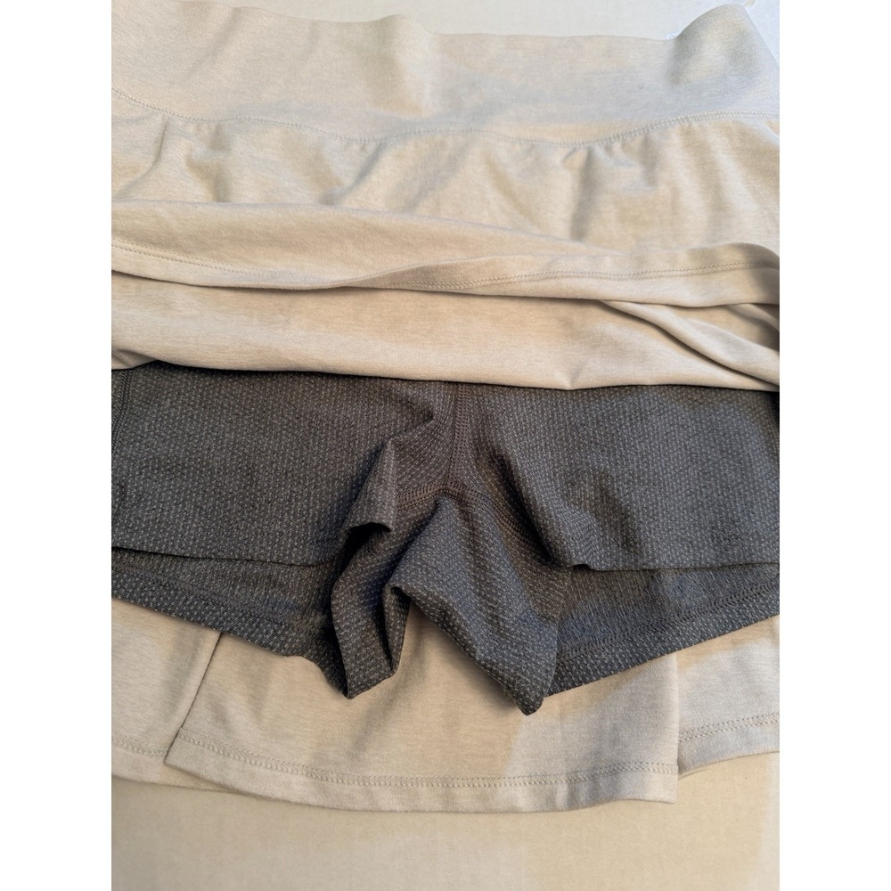 Vuori Women's Small Halo Performance Dreamknit Skirt Salt Heather Pleated VW3006 - Picture 8 of 10